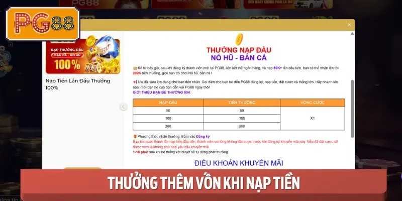Gửi Vốn Nhanh Chóng, Nhận Thưởng Lập Tức